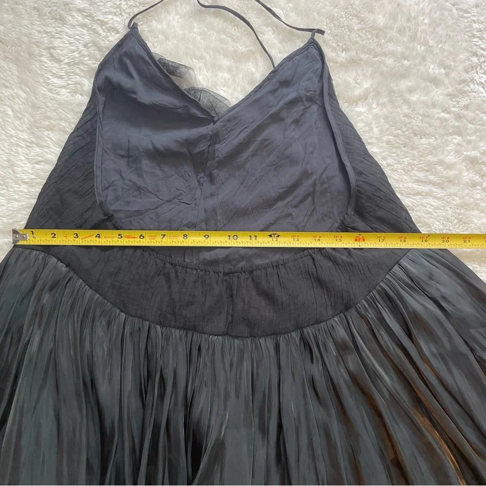 Free People Do a Twirl tiered ruffle halter backless mini skirt romper - Picture 14 of 14